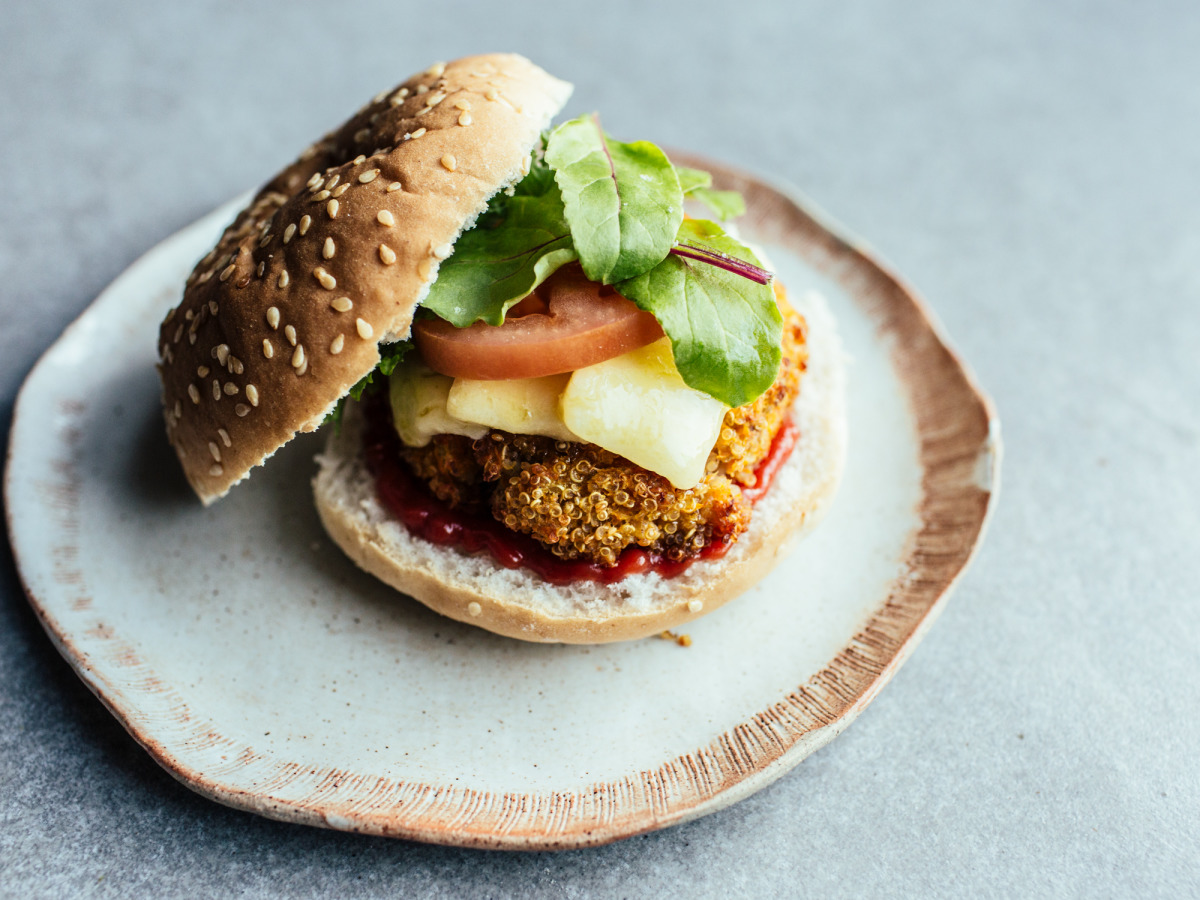 Roasted Butternut SquashQuinoa Veggie Burger Recipe